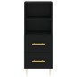 vidaXL Highboard Schwarz 34,5x34x180 cm Holzwerkstoff vidaXL Highboard Schwarz 34,5x34x180 cm Holzwerkstoff