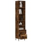 vidaXL Highboard Räuchereiche 34,5x34x180 cm Holzwerkstoff vidaXL Highboard Räuchereiche 34,5x34x180 cm Holzwerkstoff