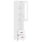vidaXL Highboard Hochglanz-Weiß 34,5x34x180 cm Holzwerkstoff vidaXL Highboard Hochglanz-Weiß 34,5x34x180 cm Holzwerkstoff