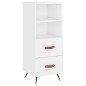 vidaXL Highboard Hochglanz-Weiß 34,5x34x180 cm Holzwerkstoff vidaXL Highboard Hochglanz-Weiß 34,5x34x180 cm Holzwerkstoff