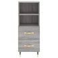 vidaXL Highboard Grau Sonoma 34,5x34x180 cm Holzwerkstoff vidaXL Highboard Grau Sonoma 34,5x34x180 cm Holzwerkstoff