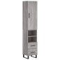vidaXL Highboard Grau Sonoma 34,5x34x180 cm Holzwerkstoff vidaXL Highboard Grau Sonoma 34,5x34x180 cm Holzwerkstoff