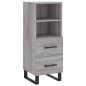 vidaXL Highboard Grau Sonoma 34,5x34x180 cm Holzwerkstoff vidaXL Highboard Grau Sonoma 34,5x34x180 cm Holzwerkstoff