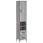 vidaXL Highboard Grau Sonoma 34,5x34x180 cm Holzwerkstoff vidaXL Highboard Grau Sonoma 34,5x34x180 cm Holzwerkstoff