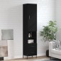 vidaXL Highboard Schwarz 34,5x34x180 cm Holzwerkstoff vidaXL Highboard Schwarz 34,5x34x180 cm Holzwerkstoff
