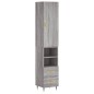vidaXL Highboard Grau Sonoma 34,5x34x180 cm Holzwerkstoff vidaXL Highboard Grau Sonoma 34,5x34x180 cm Holzwerkstoff