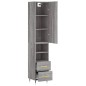 vidaXL Highboard Grau Sonoma 34,5x34x180 cm Holzwerkstoff vidaXL Highboard Grau Sonoma 34,5x34x180 cm Holzwerkstoff