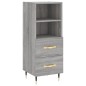 vidaXL Highboard Grau Sonoma 34,5x34x180 cm Holzwerkstoff vidaXL Highboard Grau Sonoma 34,5x34x180 cm Holzwerkstoff
