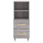 vidaXL Highboard Grau Sonoma 34,5x34x180 cm Holzwerkstoff vidaXL Highboard Grau Sonoma 34,5x34x180 cm Holzwerkstoff