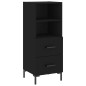 vidaXL Highboard Schwarz 34,5x34x180 cm Holzwerkstoff vidaXL Highboard Schwarz 34,5x34x180 cm Holzwerkstoff