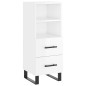 vidaXL Highboard Hochglanz-Weiß 34,5x34x180 cm Holzwerkstoff vidaXL Highboard Hochglanz-Weiß 34,5x34x180 cm Holzwerkstoff