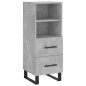 vidaXL Highboard Betongrau 34,5x34x180 cm Holzwerkstoff vidaXL Highboard Betongrau 34,5x34x180 cm Holzwerkstoff