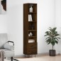 vidaXL Highboard Braun Eichen-Optik 34,5x34x180 cm Holzwerkstoff vidaXL Highboard Braun Eichen-Optik 34,5x34x180 cm Holzwerkstoff