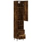 vidaXL Highboard Räuchereiche 34,5x34x180 cm Holzwerkstoff vidaXL Highboard Räuchereiche 34,5x34x180 cm Holzwerkstoff