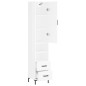 vidaXL Highboard Hochglanz-Weiß 34,5x34x180 cm Holzwerkstoff vidaXL Highboard Hochglanz-Weiß 34,5x34x180 cm Holzwerkstoff