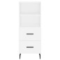 vidaXL Highboard Weiß 34,5x34x180 cm Holzwerkstoff vidaXL Highboard Weiß 34,5x34x180 cm Holzwerkstoff