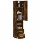 vidaXL Highboard Räuchereiche 34,5x34x180 cm Holzwerkstoff vidaXL Highboard Räuchereiche 34,5x34x180 cm Holzwerkstoff