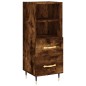 vidaXL Highboard Räuchereiche 34,5x34x180 cm Holzwerkstoff vidaXL Highboard Räuchereiche 34,5x34x180 cm Holzwerkstoff