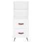 vidaXL Highboard Weiß 34,5x34x180 cm Holzwerkstoff vidaXL Highboard Weiß 34,5x34x180 cm Holzwerkstoff