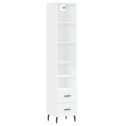 vidaXL Highboard Weiß 34,5x34x180 cm Holzwerkstoff