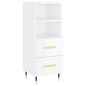vidaXL Highboard Hochglanz-Weiß 34,5x34x180 cm Holzwerkstoff vidaXL Highboard Hochglanz-Weiß 34,5x34x180 cm Holzwerkstoff