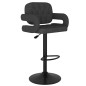Barhocker 2 Stk. Dunkelgrau Stoff Barhocker 2 Stk. Dunkelgrau Stoff