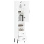 vidaXL Highboard Hochglanz-Weiß 34,5x34x180 cm Holzwerkstoff vidaXL Highboard Hochglanz-Weiß 34,5x34x180 cm Holzwerkstoff