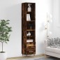 vidaXL Highboard Räuchereiche 34,5x34x180 cm Holzwerkstoff vidaXL Highboard Räuchereiche 34,5x34x180 cm Holzwerkstoff