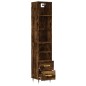 vidaXL Highboard Räuchereiche 34,5x34x180 cm Holzwerkstoff vidaXL Highboard Räuchereiche 34,5x34x180 cm Holzwerkstoff