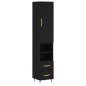 vidaXL Highboard Schwarz 34,5x34x180 cm Holzwerkstoff vidaXL Highboard Schwarz 34,5x34x180 cm Holzwerkstoff