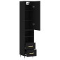 vidaXL Highboard Schwarz 34,5x34x180 cm Holzwerkstoff vidaXL Highboard Schwarz 34,5x34x180 cm Holzwerkstoff