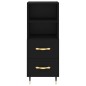 vidaXL Highboard Schwarz 34,5x34x180 cm Holzwerkstoff vidaXL Highboard Schwarz 34,5x34x180 cm Holzwerkstoff