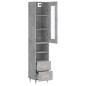 vidaXL Highboard Betongrau 34,5x34x180 cm Holzwerkstoff vidaXL Highboard Betongrau 34,5x34x180 cm Holzwerkstoff