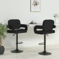 Barhocker 2 Stk. Schwarz Stoff Barhocker 2 Stk. Schwarz Stoff