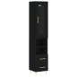 vidaXL Highboard Schwarz 34,5x34x180 cm Holzwerkstoff vidaXL Highboard Schwarz 34,5x34x180 cm Holzwerkstoff