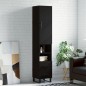 vidaXL Highboard Schwarz 34,5x34x180 cm Holzwerkstoff vidaXL Highboard Schwarz 34,5x34x180 cm Holzwerkstoff