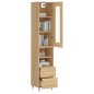 vidaXL Highboard Sonoma-Eiche 34,5x34x180 cm Holzwerkstoff vidaXL Highboard Sonoma-Eiche 34,5x34x180 cm Holzwerkstoff