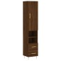 vidaXL Highboard Braun Eichen-Optik 34,5x34x180 cm Holzwerkstoff vidaXL Highboard Braun Eichen-Optik 34,5x34x180 cm Holzwerkstoff