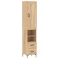 vidaXL Highboard Sonoma-Eiche 34,5x34x180 cm Holzwerkstoff vidaXL Highboard Sonoma-Eiche 34,5x34x180 cm Holzwerkstoff