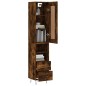 vidaXL Highboard Räuchereiche 34,5x34x180 cm Holzwerkstoff vidaXL Highboard Räuchereiche 34,5x34x180 cm Holzwerkstoff