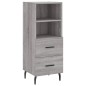 vidaXL Highboard Grau Sonoma 34,5x34x180 cm Holzwerkstoff vidaXL Highboard Grau Sonoma 34,5x34x180 cm Holzwerkstoff