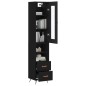 vidaXL Highboard Schwarz 34,5x34x180 cm Holzwerkstoff vidaXL Highboard Schwarz 34,5x34x180 cm Holzwerkstoff