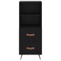 vidaXL Highboard Schwarz 34,5x34x180 cm Holzwerkstoff vidaXL Highboard Schwarz 34,5x34x180 cm Holzwerkstoff