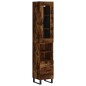 vidaXL Highboard Räuchereiche 34,5x34x180 cm Holzwerkstoff vidaXL Highboard Räuchereiche 34,5x34x180 cm Holzwerkstoff