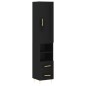 vidaXL Highboard Schwarz 34,5x34x180 cm Holzwerkstoff vidaXL Highboard Schwarz 34,5x34x180 cm Holzwerkstoff