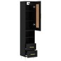 vidaXL Highboard Schwarz 34,5x34x180 cm Holzwerkstoff vidaXL Highboard Schwarz 34,5x34x180 cm Holzwerkstoff