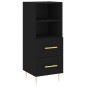 vidaXL Highboard Schwarz 34,5x34x180 cm Holzwerkstoff vidaXL Highboard Schwarz 34,5x34x180 cm Holzwerkstoff