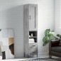 vidaXL Highboard Betongrau 34,5x34x180 cm Holzwerkstoff vidaXL Highboard Betongrau 34,5x34x180 cm Holzwerkstoff