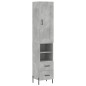 vidaXL Highboard Betongrau 34,5x34x180 cm Holzwerkstoff vidaXL Highboard Betongrau 34,5x34x180 cm Holzwerkstoff