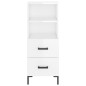 vidaXL Highboard Hochglanz-Weiß 34,5x34x180 cm Holzwerkstoff vidaXL Highboard Hochglanz-Weiß 34,5x34x180 cm Holzwerkstoff